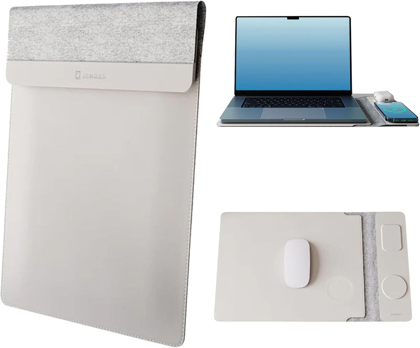 4 in 1 Wiresless Charging Laptop Sleeve