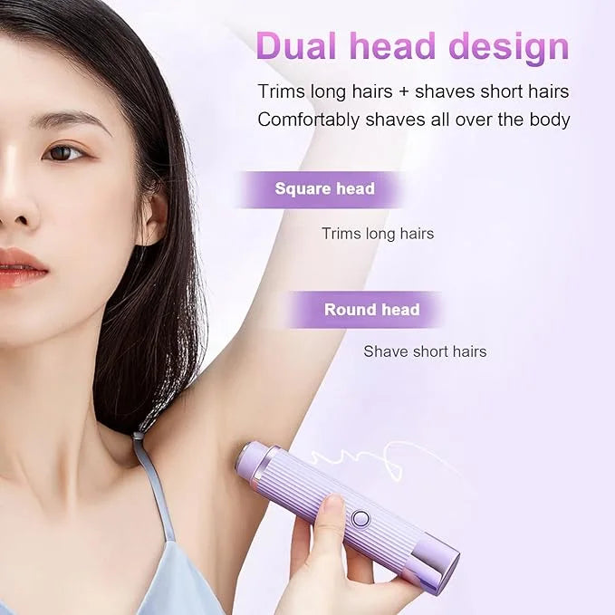 Double Head Electric Shaver – Wet & Dry Waterproof Dual Blade Razor